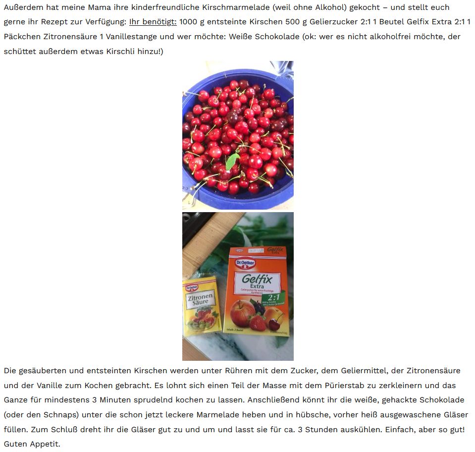 Kirschmarmelade